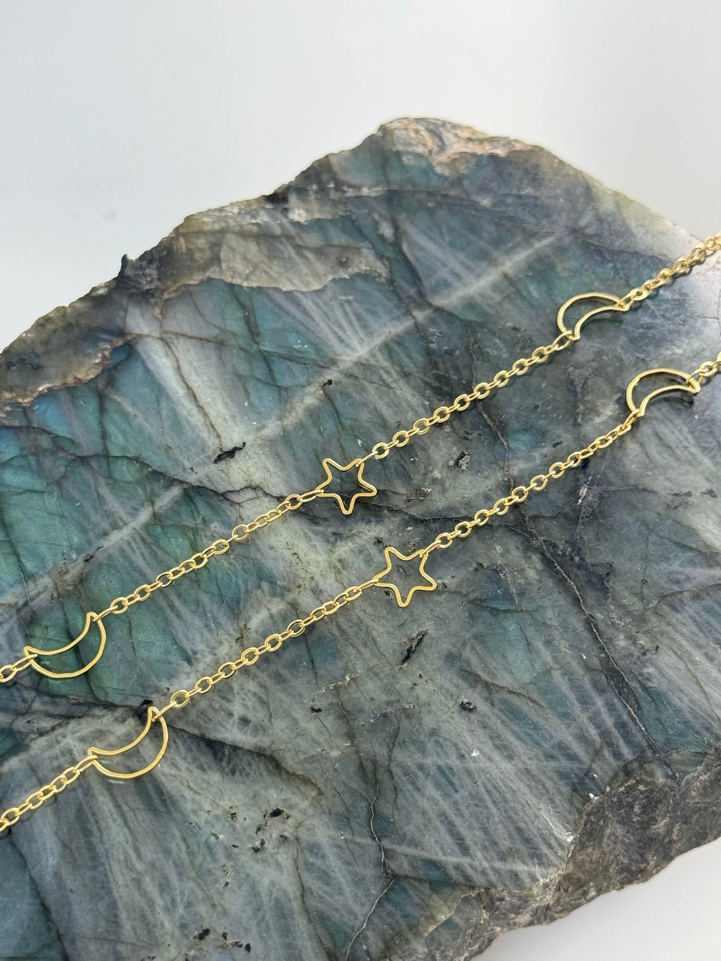 GALAXY Star and Moon Belly Chain