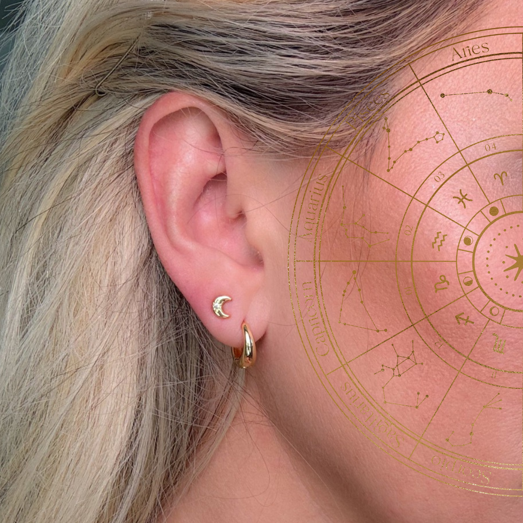 LUNA Vermeil 18k Sterling Small Studs