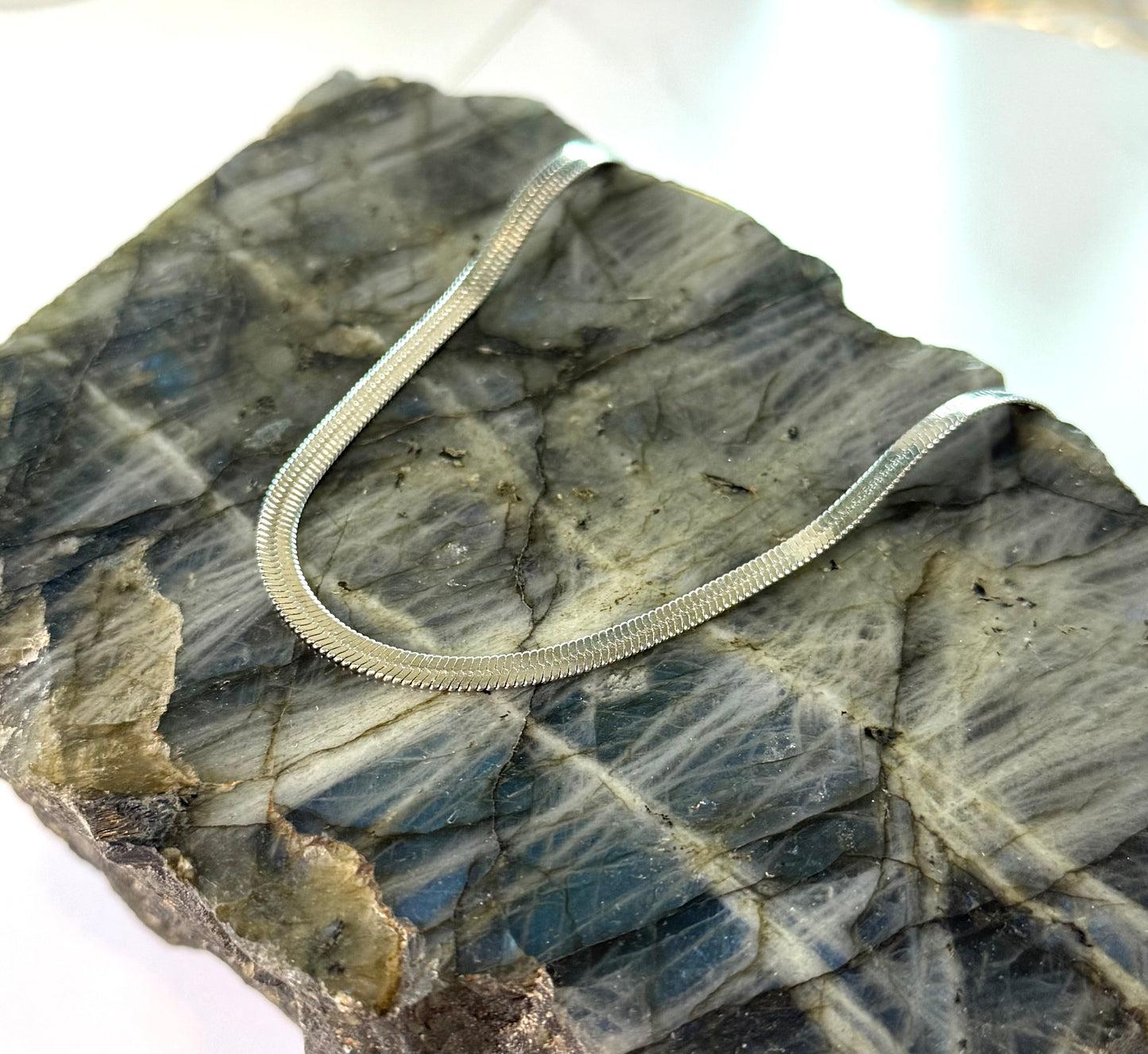 Ice Queen Herringbone Chain Choker