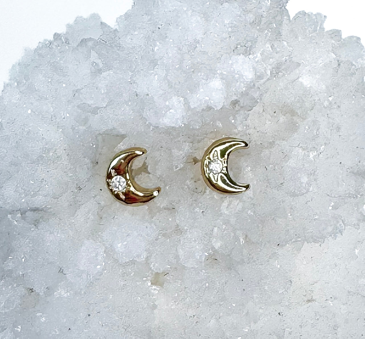 LUNA Vermeil 18k Sterling Small Studs