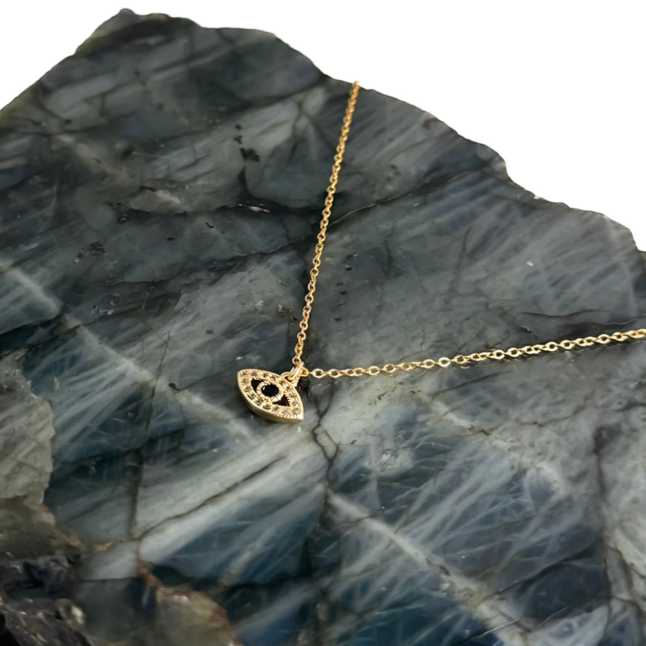 EVIL EYE MINI Delicate CZ Eye Necklace