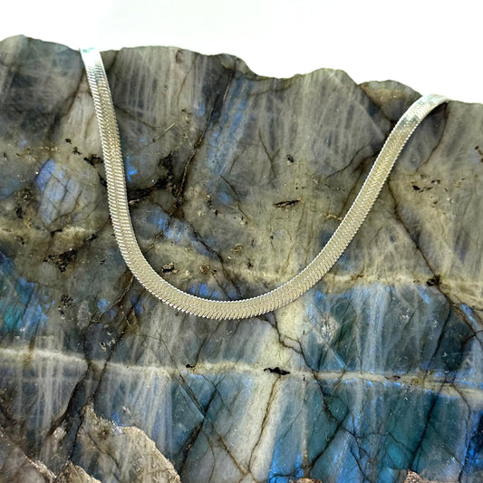 Ice Queen Herringbone Chain Choker