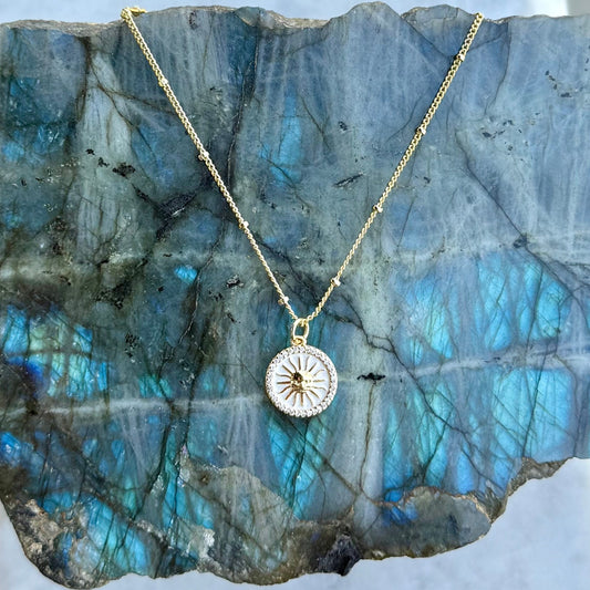 Suns Out Gold Filled Sun Necklace