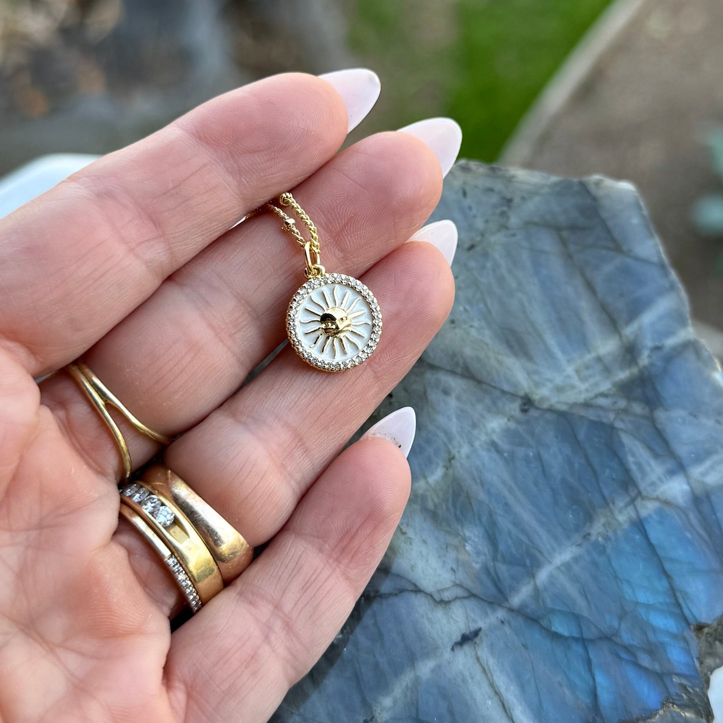 Suns Out Gold Filled Sun Necklace