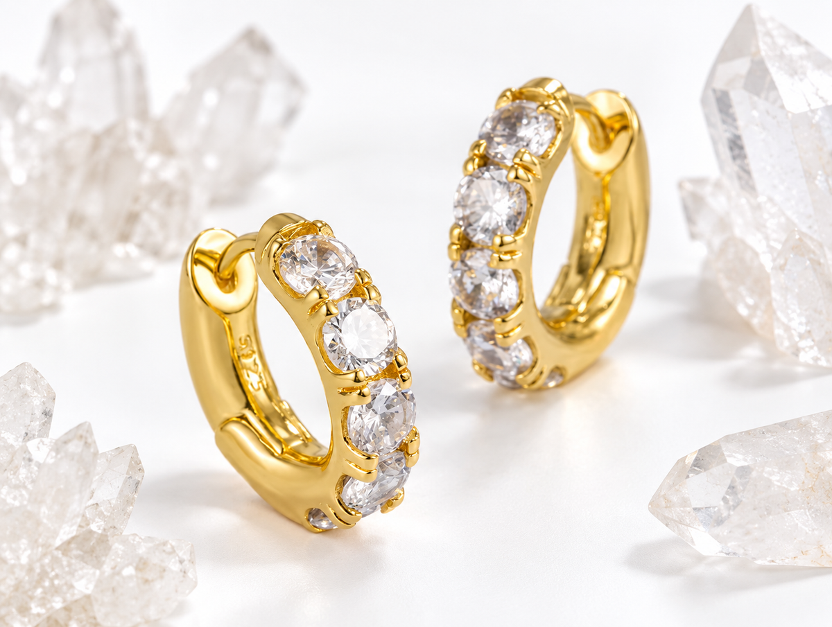 Chunky Crystal Huggies