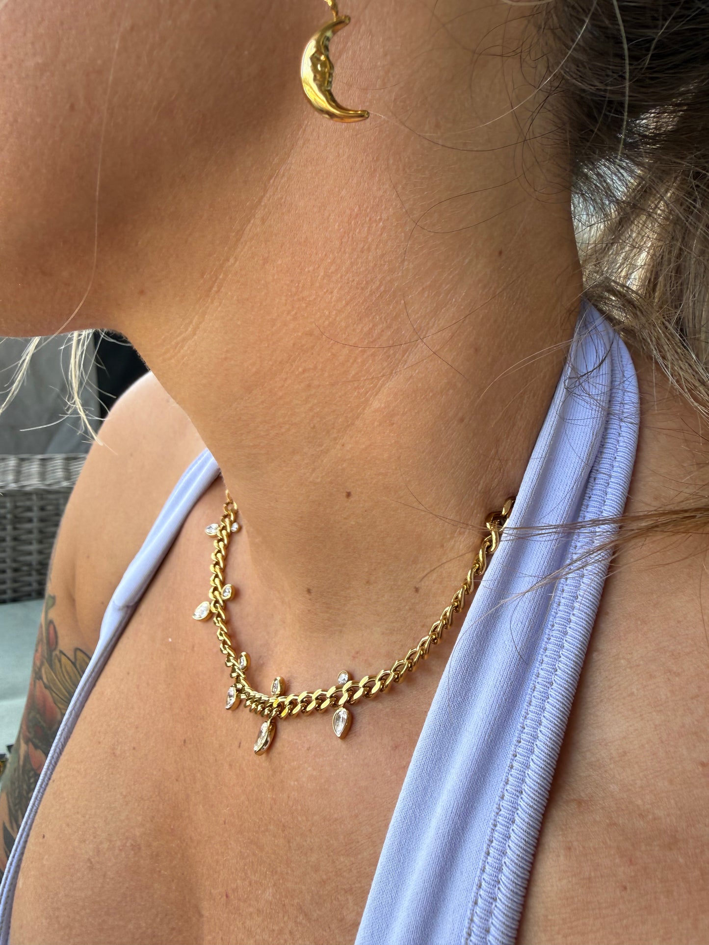 Statement Link Boho Necklace