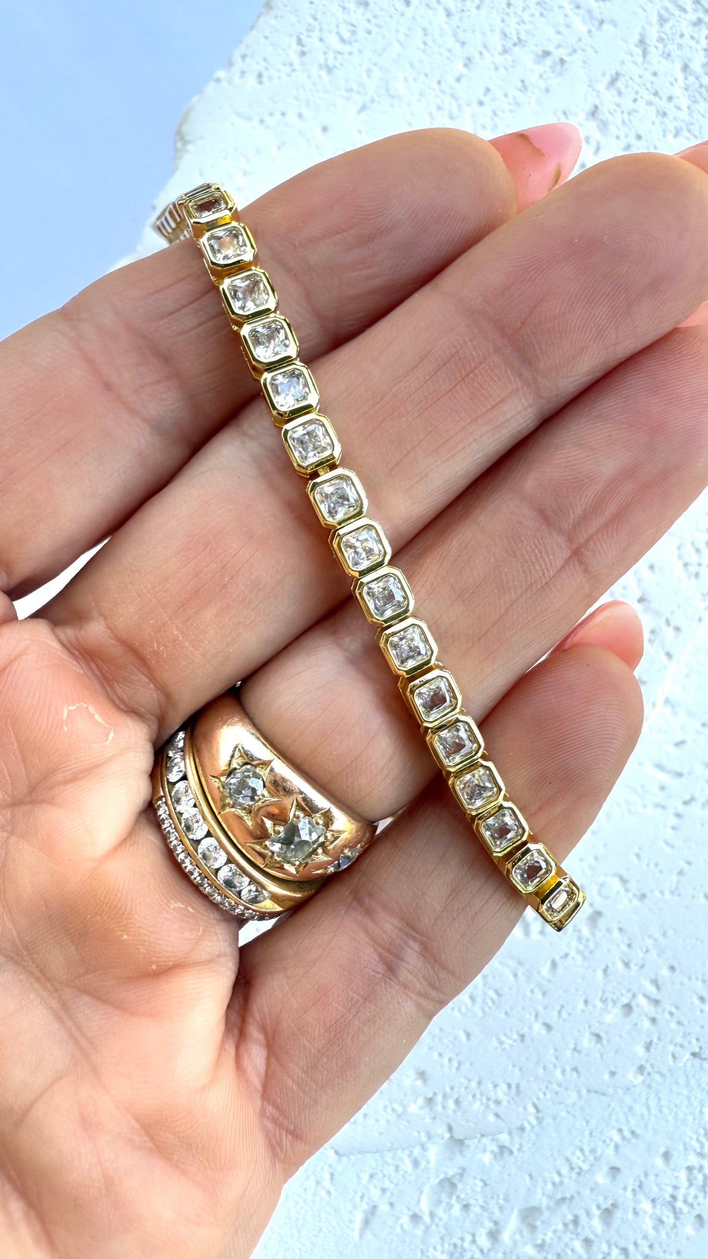 Light Code CZ Tennis Bracelet