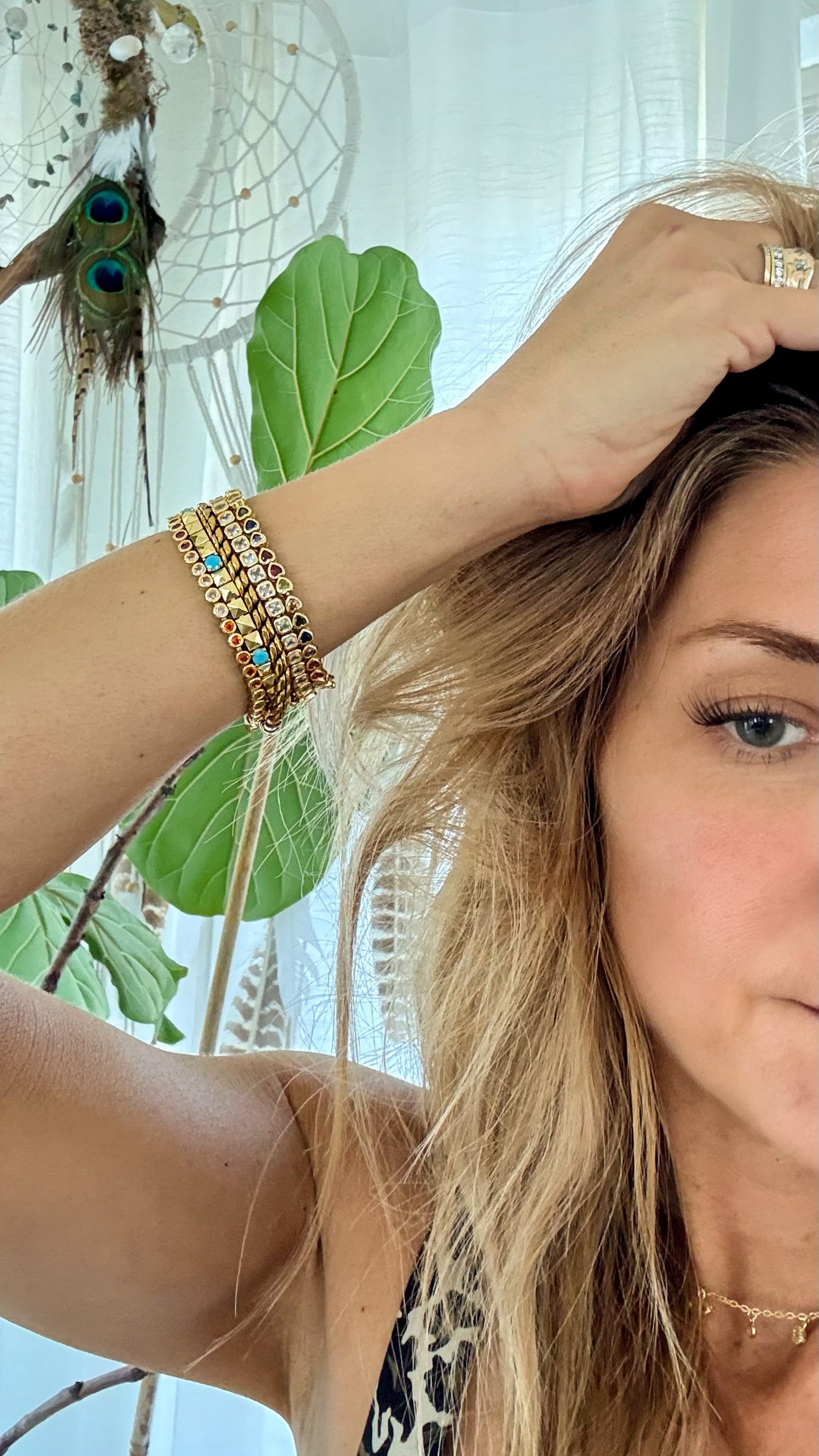 Light Code CZ Tennis Bracelet