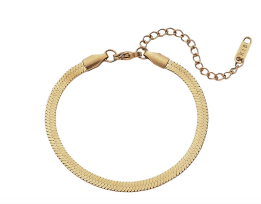 Golden Glow Herringbone Bracelet
