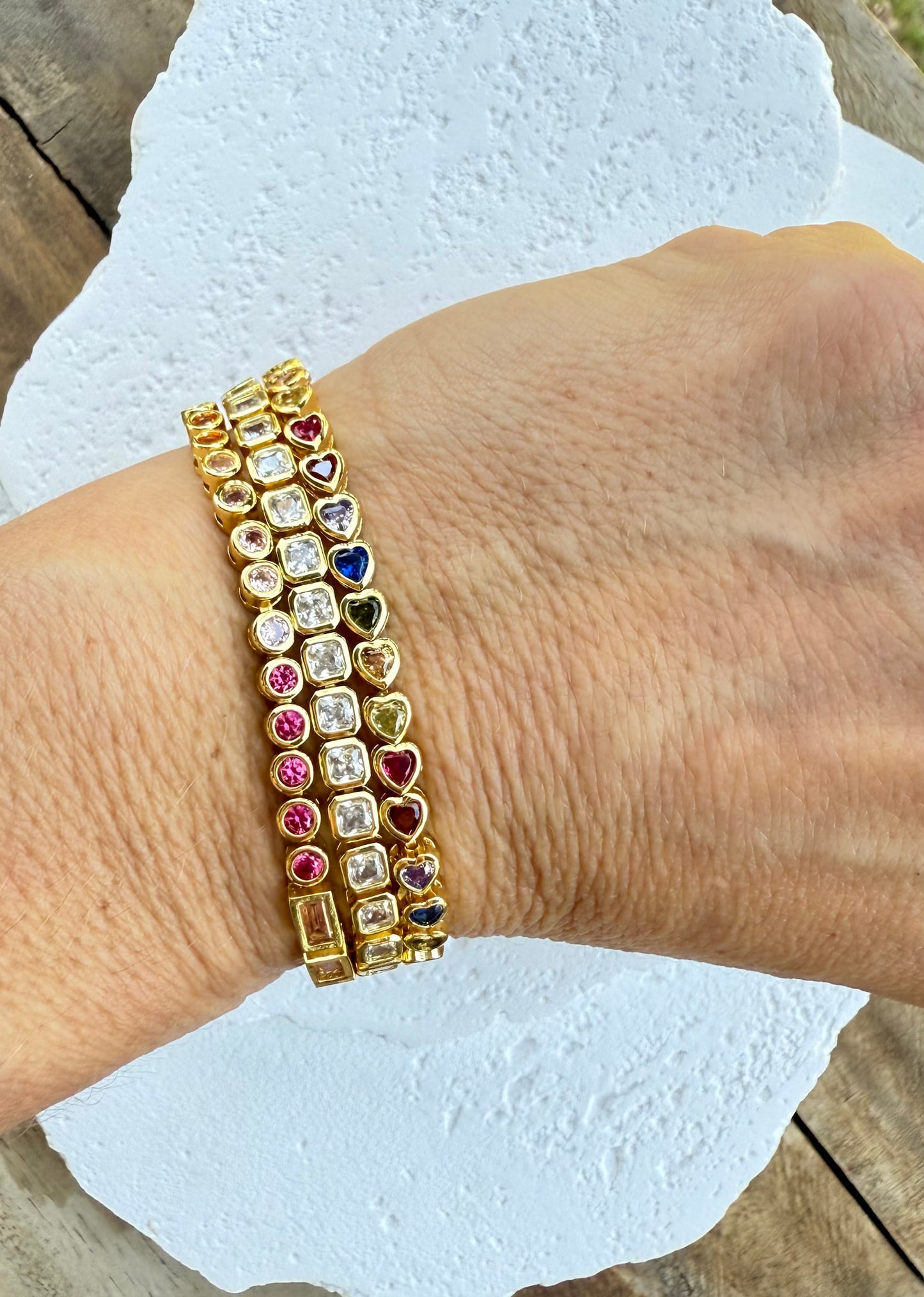 Prism Goddess Bracelet Stack of 3