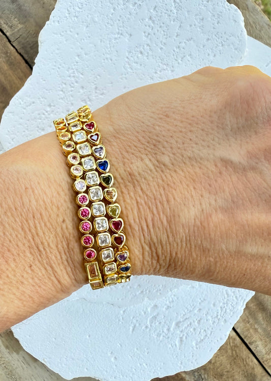 Prism Goddess Bracelet Stack of 3